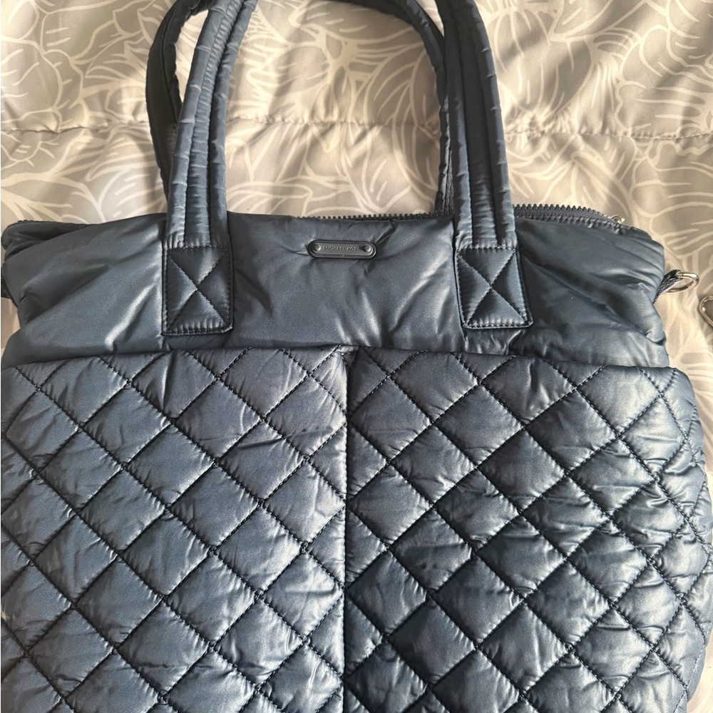 EUC Michael Kors Stylish Quilted Blue Women's Bag